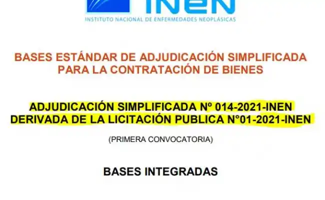 INEN contrata con empresas del mismo grupo económico